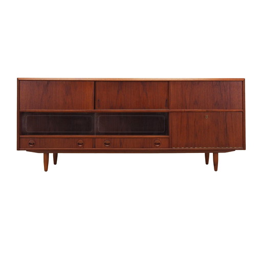Sideboard aus Teakholz, dänisches Design, 1970er Jahre, Produktion: Dänemark