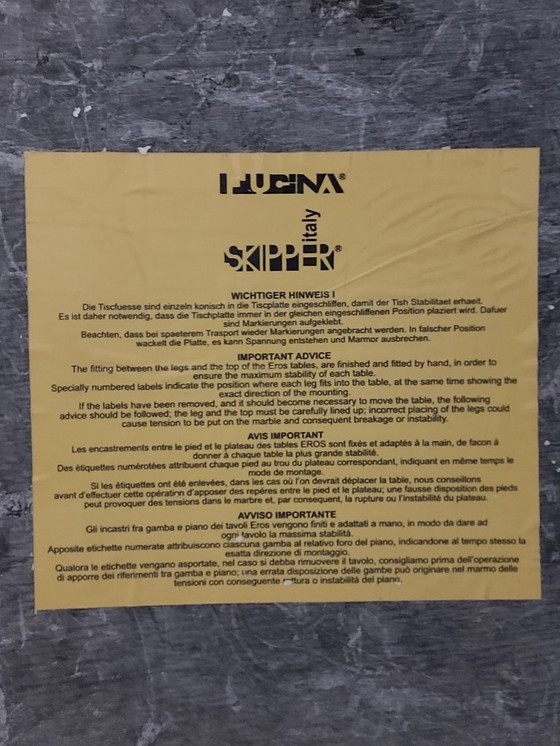 Image 1 of Consolle EROS, marmo nero marquina, Angelo Mangiarotti per Skipper, 1970 – Italia