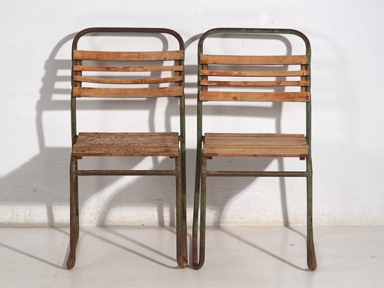 Antike Gartenstühle (ca. 1920). 4er-Set #1 – Wood, Iron (photo 21 of 40)