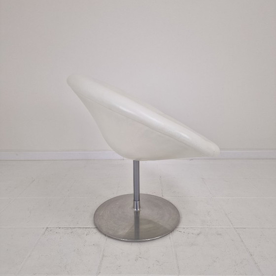 Image 1 of Silla Artifort Little Globe de Pierre Paulin en cuero, años 80