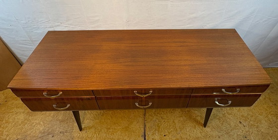 Image 1 of Mid-century retro vintage tola wood sideboard by Meredew, designed by Alphons Loebenstein 1960s   This stunning tola wood sidebo