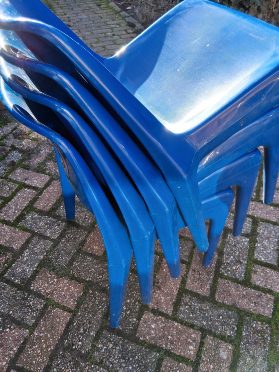 Image 1 of Set aus 4 Schröder & Henzelmann Stühlen – Space Age