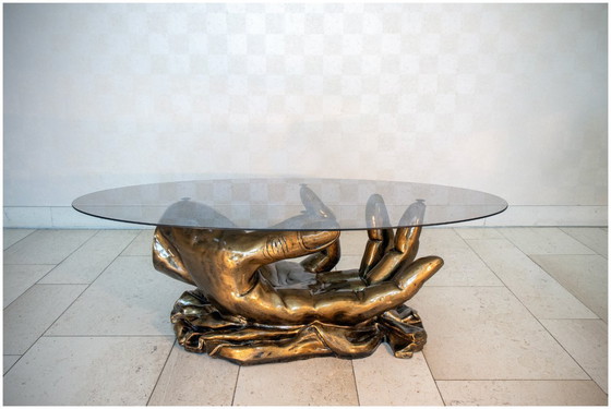 Image 1 of Magnífica mesa de centro, Hollywood regency, 1980