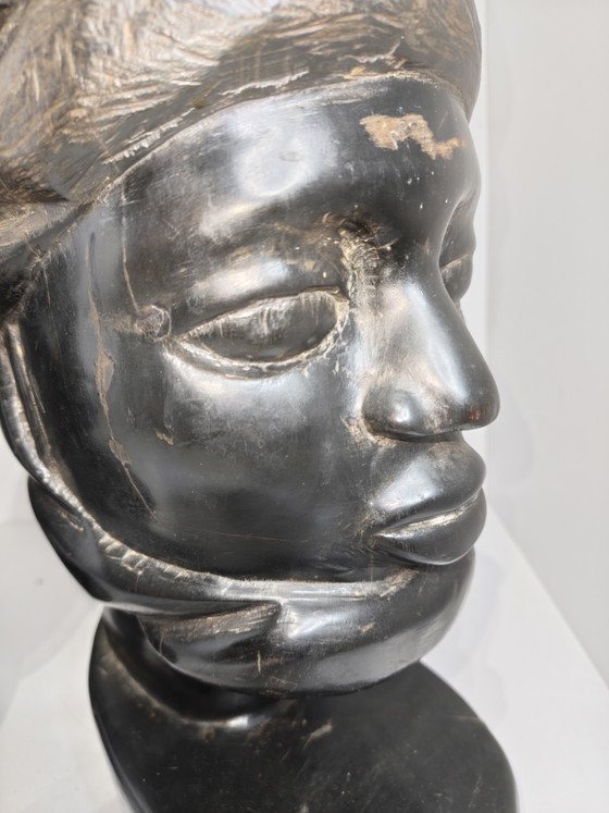 Busto Uomo e Donna Makonde Tanzania in Ebano – Sculture, Wood (photo 10 of 15)