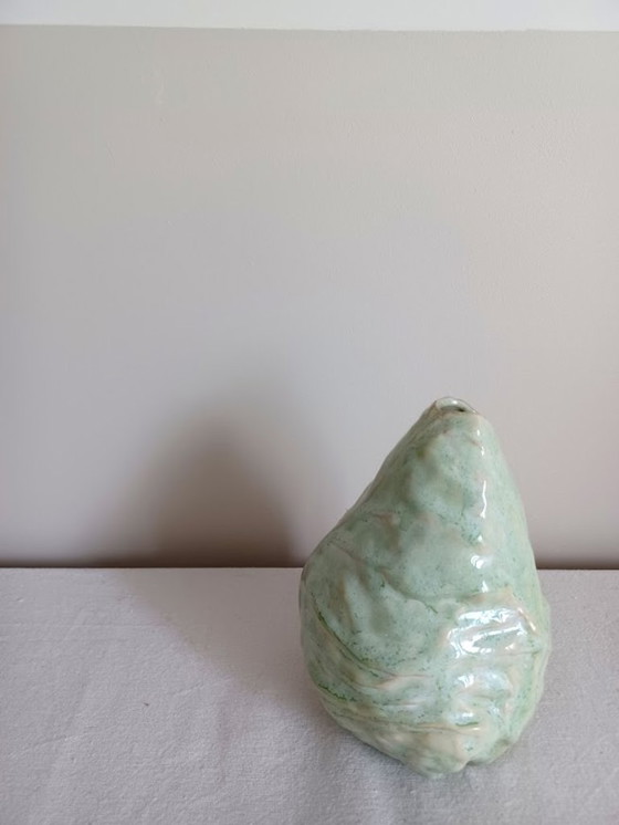 Image 1 of Original Des Pots - Jarrón detallado - carbón - verde menta