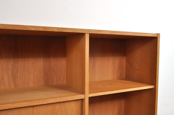 Image 1 of Vintage Danish open cabinet with sliding doors