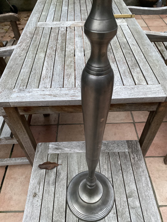 Image 1 of Grande candeliere Mid Century in latta pura