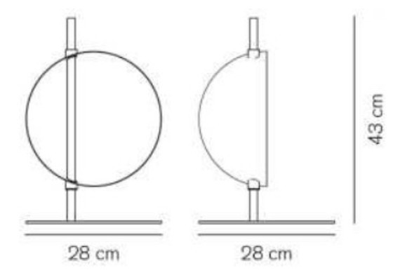 Image 1 of SUPERLUNA 297 GOUDEN Lamp / OLUCE