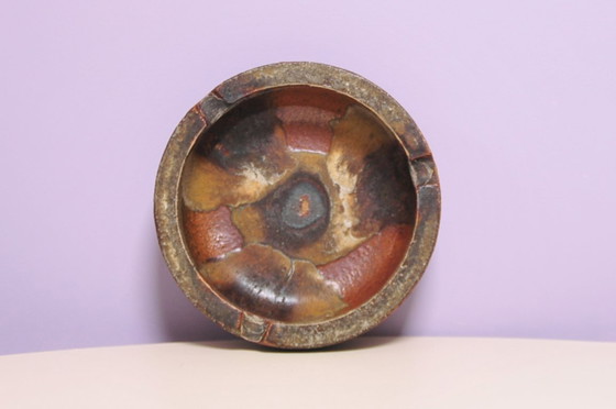 Image 1 of Cendrier en céramique brune Axella