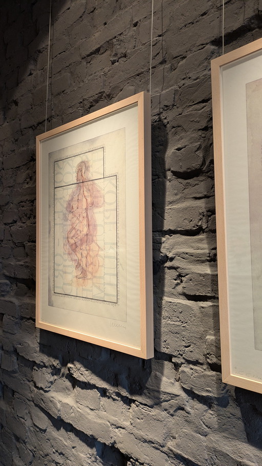 Franz Erhard Walther - 2 éditions encadrées