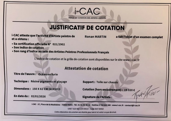 Image 1 of Ronan Martin - Ocean and fury 61 x 150