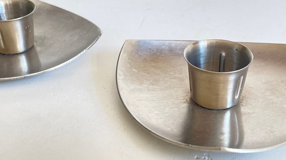 Image 1 of BOUGEOIRS Géométriques Métal Brossé VINTAGE