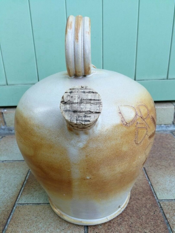 Image 1 of Raro antico vaso in terracotta smaltata del XIX secolo