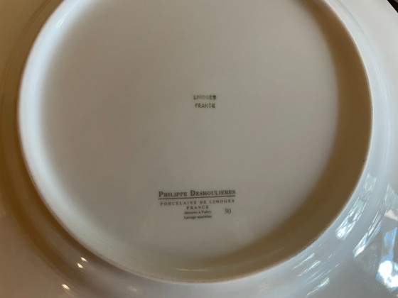 Image 1 of Piatti e ciotola in porcellana di Limoges con pesce francese