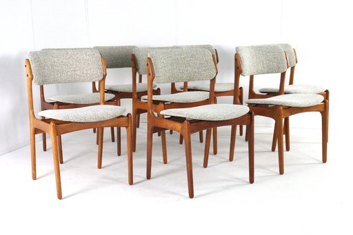 Set di 8 sedie Erik Buch O.D. mobler vintage design danese