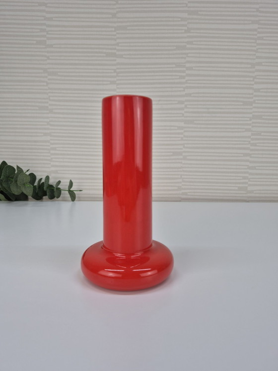 Vaso vintage SicArt modello 009. Ceramica arancione/rossa. – Vasi (photo 2 of 8)