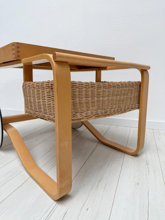 Vintage Alvar Aalto Model 900 Tea Serving Trolley for Artek Finland, Bar carts, Wood, Beige (photo 4 of 9)