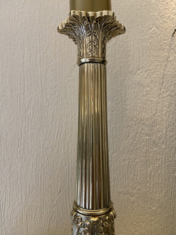 Image 1 of Lampe de table en bronze style Empire
