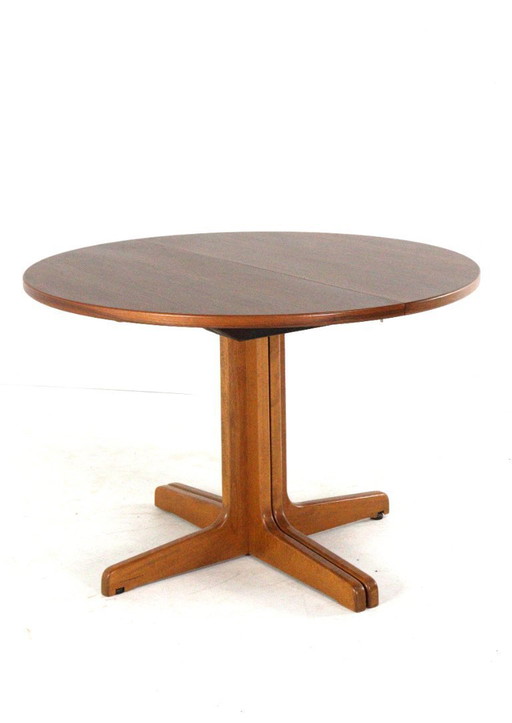 Thonet round 2x extendable dining table vintage table