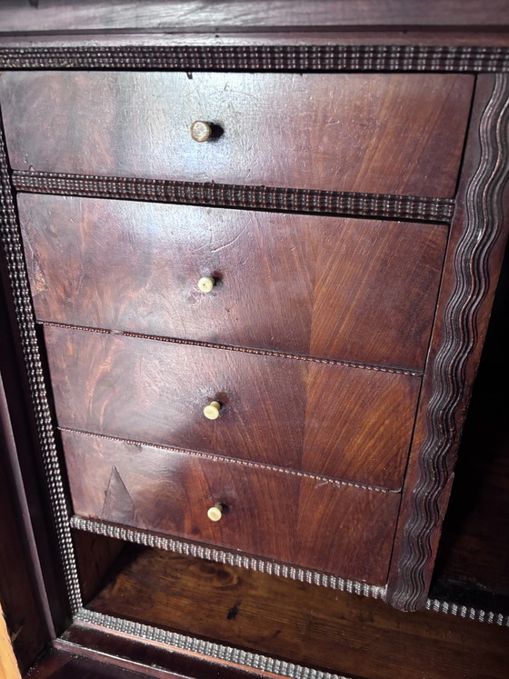 Escritorio secreter de madera de cerezo de 1830. – Metal, Wood (photo 6 of 14)