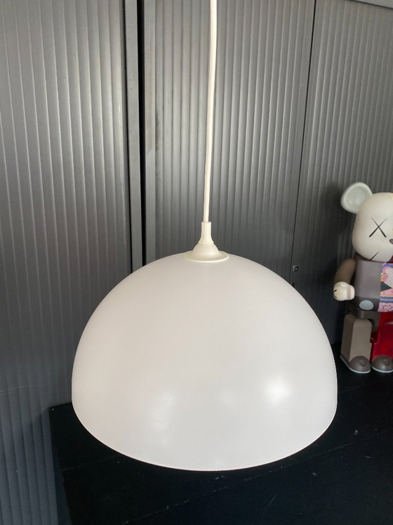 Lampe Suspension Lustre Plafonnier Blanc Industriel E27 – Metal (photo 7 of 14)