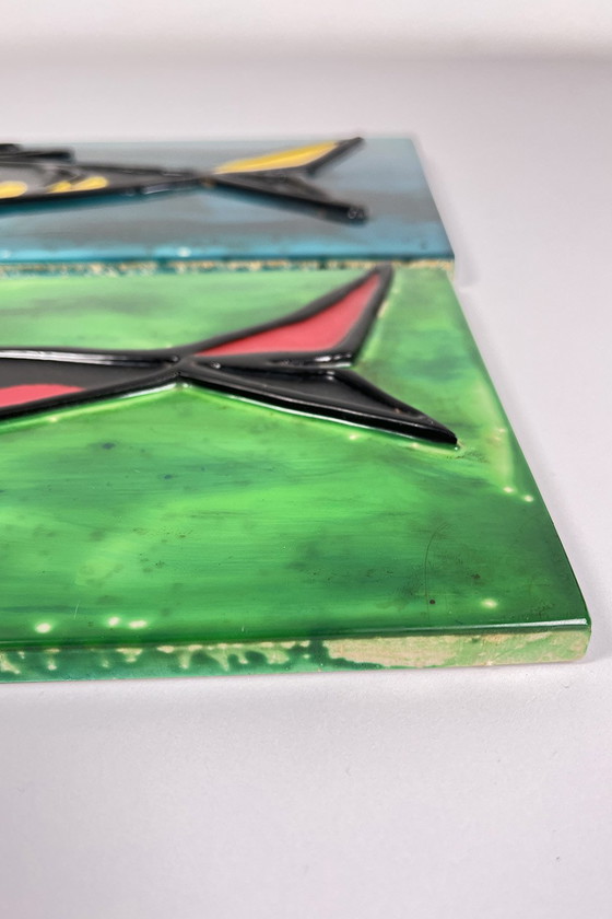 Image 1 of Handmade tiles with fish