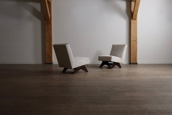 Paar Pierre Jeanneret „Fireside“-Sessel, Modell Nr. PJ-SI-36-A – Leather (photo 5 of 13)