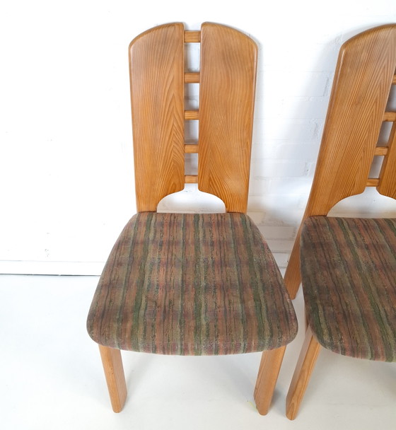 Image 1 of 4x vintage Lübke chairs, Brutalist, 1970s, mid-century