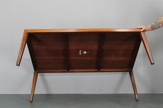 Image 1 of Tavolino danese Haslev Mobelsnedkeri della metà del secolo scorso con piastrelle in ceramica Royal Copenhagen, 1960 ca.