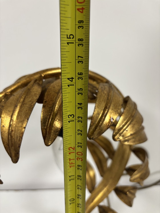 Image 1 of Hollywood Regency gilded table lamp in the style of Hans Kögl, Germany, 1970s