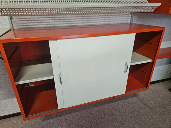 Zeldzaam Groot Pilastro Wandsysteem (Tjerk Reijenga) – Jaren 60 – Oranje/Wit – Prachtige Opstelling (photo 12 of 15)