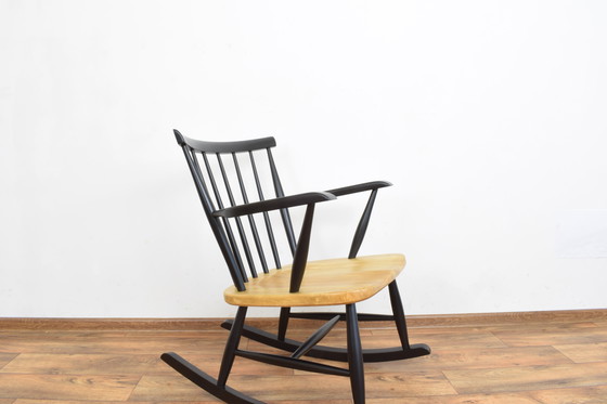 Image 1 of Fauteuil à bascule suédois Mid Century, années 1960.