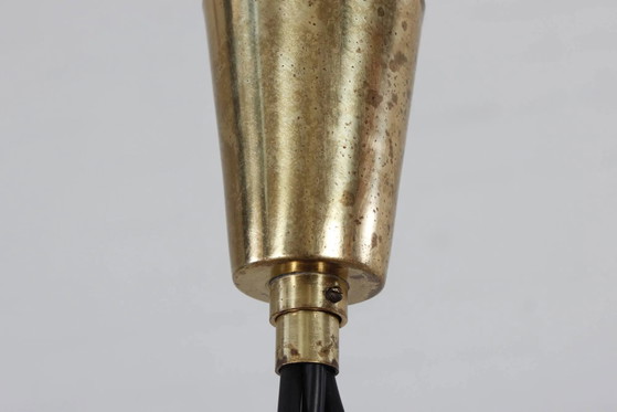 Lampada a sospensione da soffitto vintage colorata anni '60 '70 MCM – Lampadari, Vetro, Ottone (photo 6 of 14)