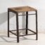 Tabouret industriel ancien en bois de pin et fer – Europe Centrale, circa 1950 – Iron, Industrieel (photo 10 of 40)