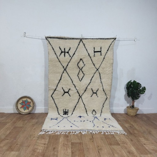 Marokkanischer Beni-Ourain-Teppich – Beni-Ourain-Berberteppich | 260 × 140 cm