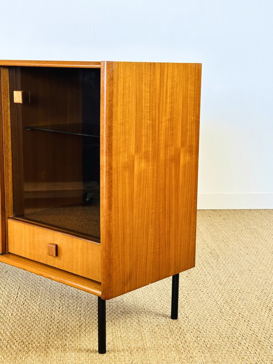 Image 1 of Hoge Scandinavische teakhouten dressoir, jaren 60