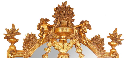 Baroque mirror in gold or silver frame