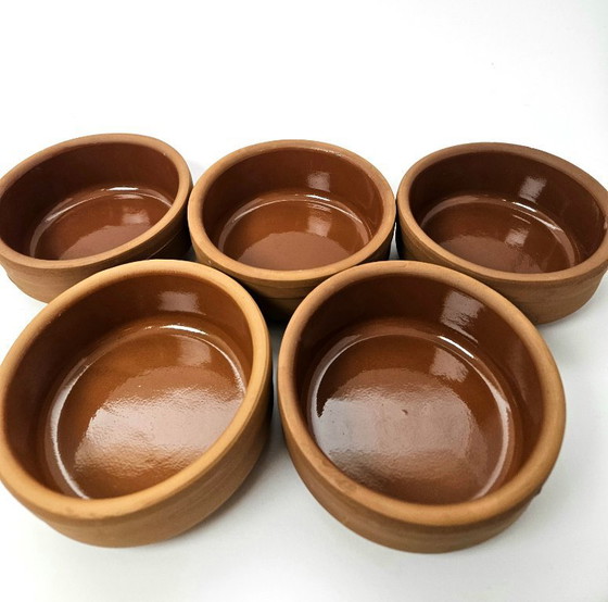 Image 1 of 5 pezzi di ciotole per tapas e creme brulee fatte a mano in stile vintage