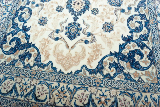 Image 1 of Handgeknüpfter Nain 9La Perserteppich mit Seidenanteil – 292 x 170 cm