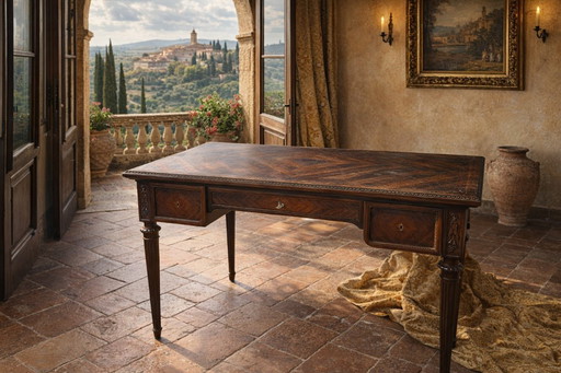 Escritorio vintage de estilo neoclásico
