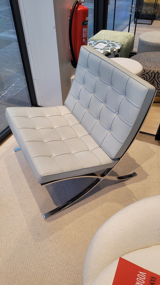 Image 1 of Knoll Barcelona Chair soft gray