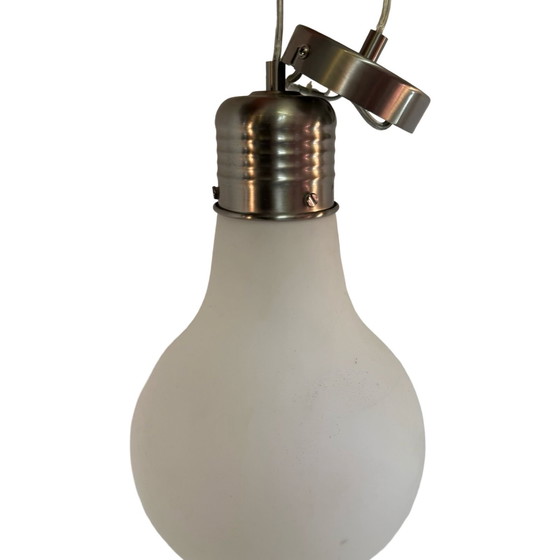 Image 1 of XL / Oversized Lamp - Matglas - Inclusief plafondkap en bedrading