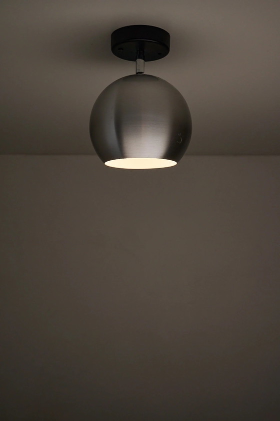 Set of 2 Hoffmeister Directional Aluminum Eyeball Lamps, Germany, Wall lights, Aluminium, Metal, Black (photo 6 of 10)