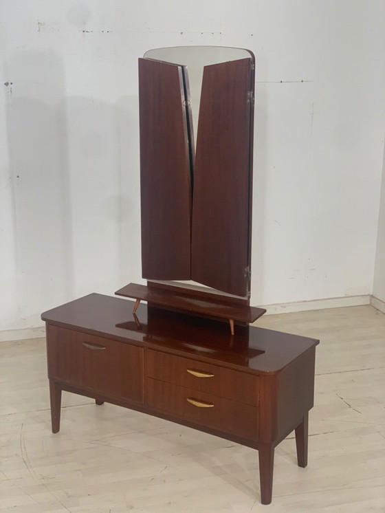 Image 1 of Buffet vintage Commode miroir Armoire de couloir vintage