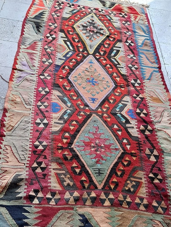 Image 1 of Kilim turco tejido a mano 237x99cm