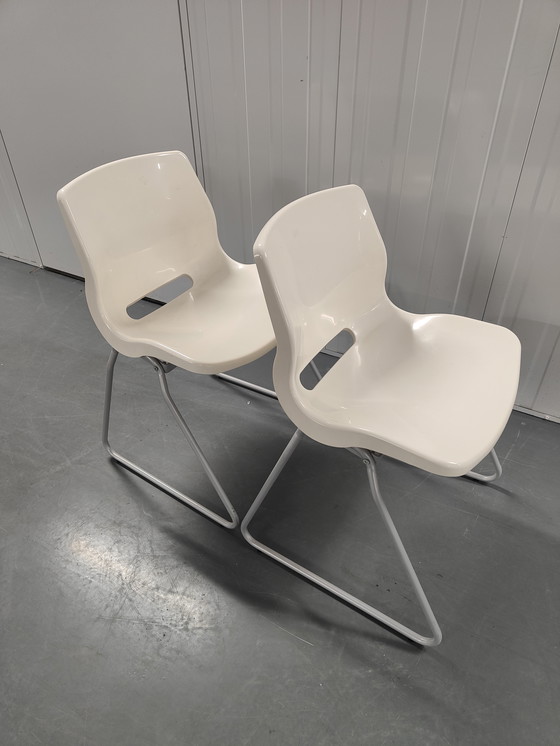 Image 1 of Set aus zwei schwedischen Snille-Stühlen von Svante Schöblom