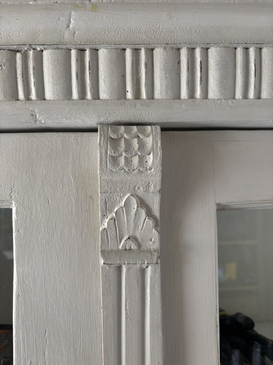 Image 1 of Hongaarse Brocante Vitrinekast - Van Dijk & Ko
