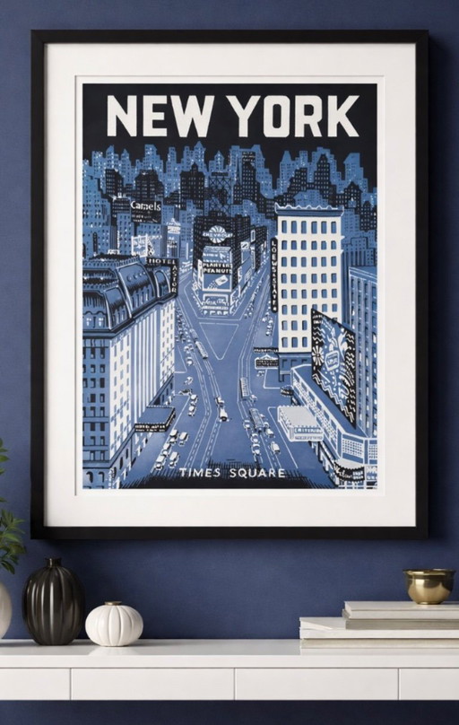 Affiche New York Times Square Cavallini