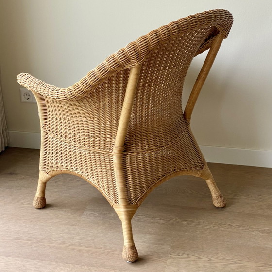 Image 1 of Oerdegelijke rotan fauteuil 