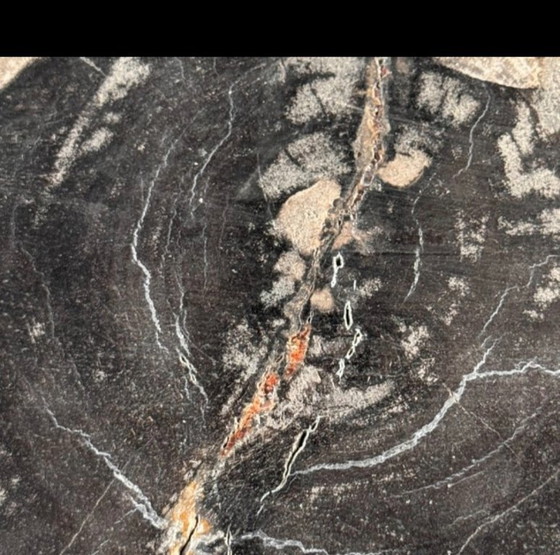 Image 1 of Bois fossilisé – Plaque en bois pétrifié avec un support sur mesure.